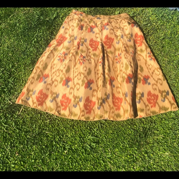 J. Jill Pleated Multi Color Skirt - Picture 5 of 8